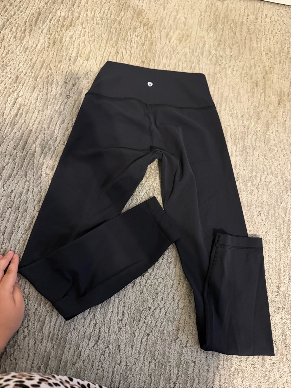 lululemon athletica Black High-Rise Leggings 25” forgot pic of front